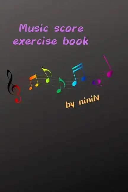 Music score exercise book - Paperback
