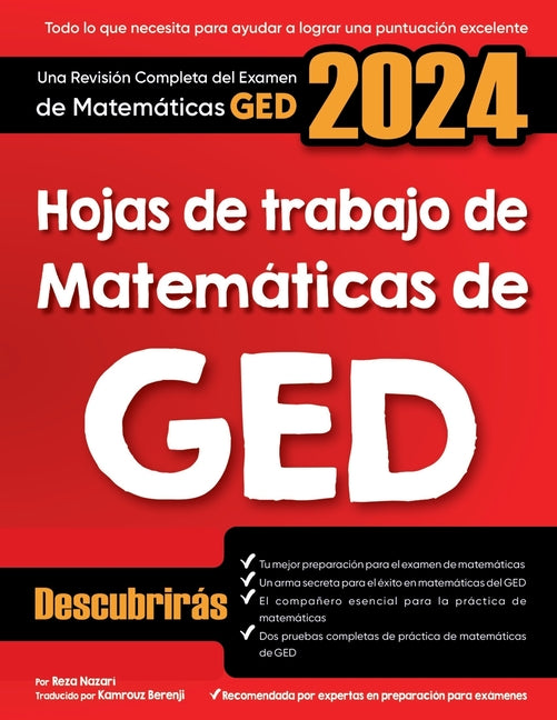 Hojas de trabajo de matem?ticas de GED: Una revisi?n exhaustiva del examen de matem?ticas de GED - Paperback