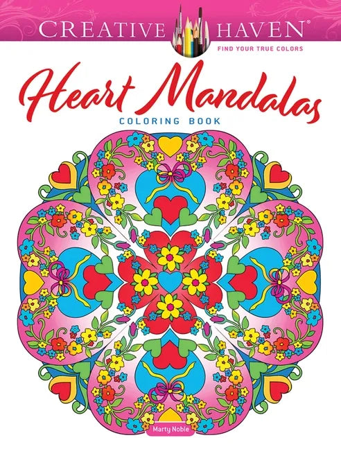 Creative Haven Heart Mandalas Coloring Book - Paperback