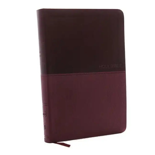 NKJV, Value Thinline Bible, Large Print, Imitation Leather, Burgundy, Red Letter Edition - Imitation Leather