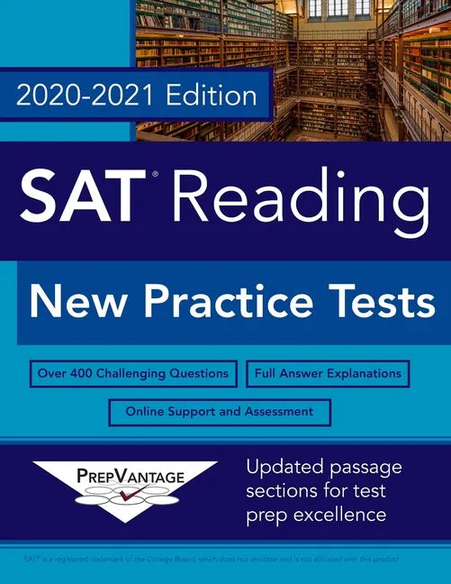 SAT Reading: New Practice Tests, 2020-2021 Edition - Paperback