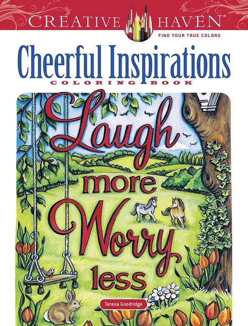 Creative Haven Cheerful Inspirations Coloring Book - Paperback