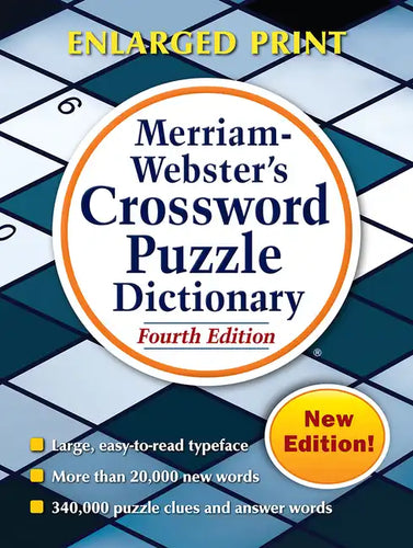 Merriam-Webster's Crossword Puzzle Dictionary: Fourth Edition, Enlarged Print Edition - Paperback