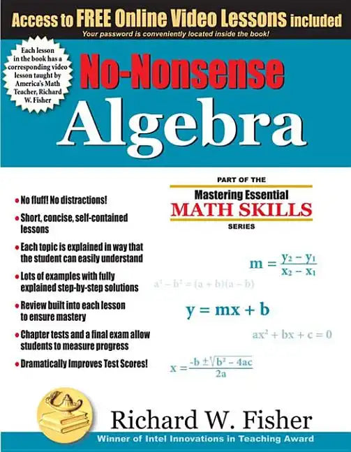 No-Nonsense Algebra: Part of the Mastering Essential Math Skills Series - Paperback