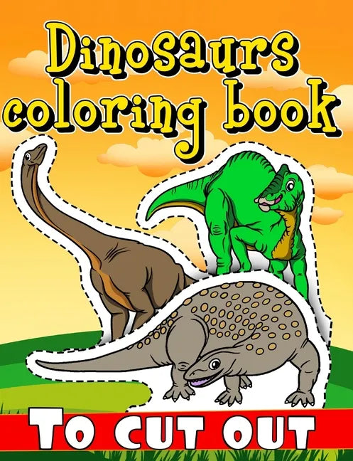 Dinosaurs coloring book to cut out: over 200 dinosaurs - Paperback