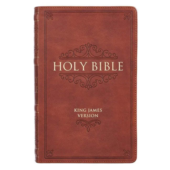 KJV Standard Giant Print LL Brown - Leather