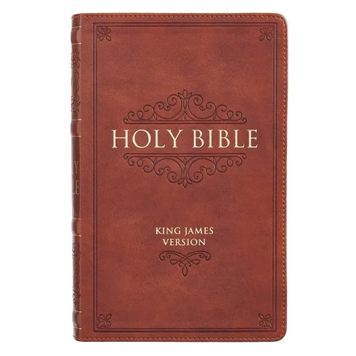 KJV Standard Giant Print LL Brown - Leather