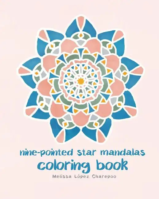 Nine-pointed Star Mandalas, Coloring Book - Paperback
