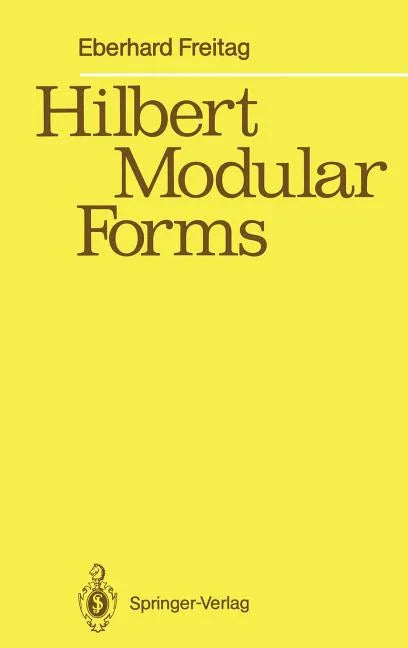 Hilbert Modular Forms - Hardcover