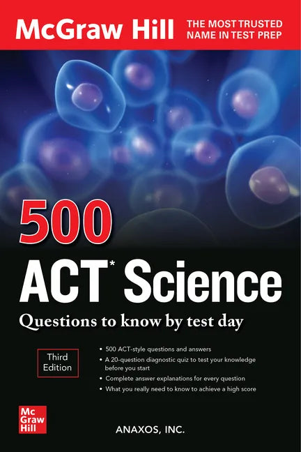 500 ACT Science Questions to Know by Test Day, Third Edition - Paperback