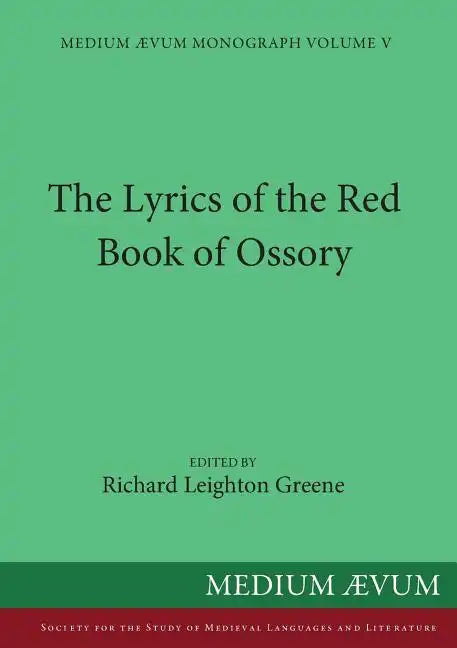The Lyrics of the Red Book of Ossory - Paperback