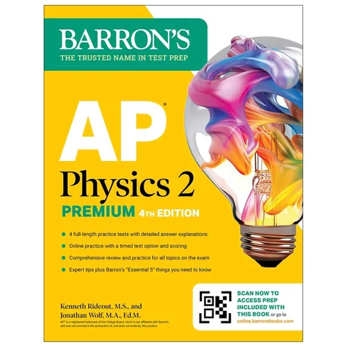 AP Physics 2 Premium, Fourth Edition: Prep Book with 4 Practice Tests + Comprehensive Review + Online Practice (2025) - Paperback