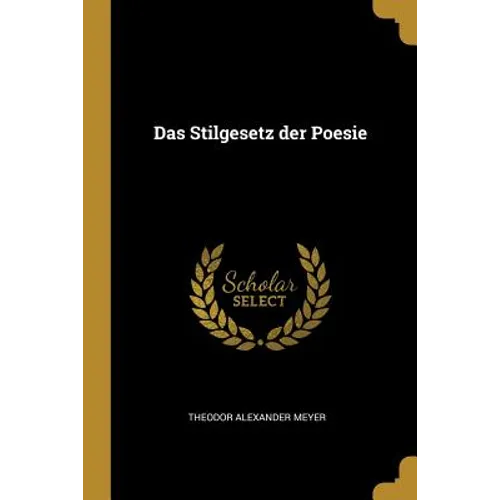 Das Stilgesetz der Poesie - Paperback