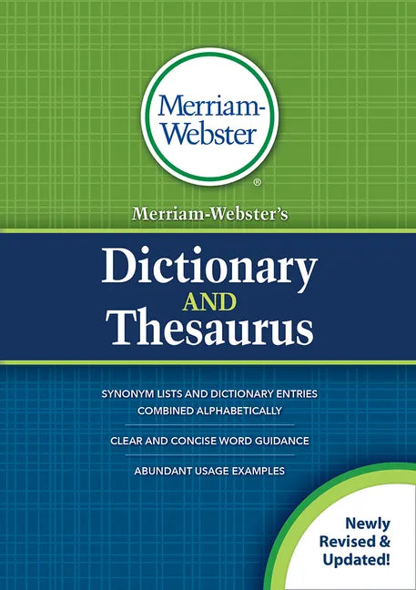 Merriam-Webster's Dictionary and Thesaurus - Paperback