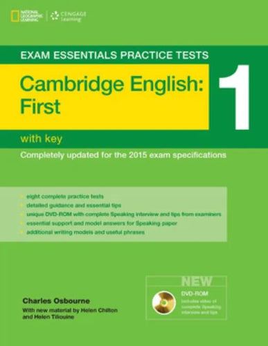 Exam Essentials: Cambridge First Practice Tests 1 W/Key + DVD-ROM - Paperback