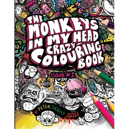 Monkeys in my head Crazy Colouring Book - Paperback