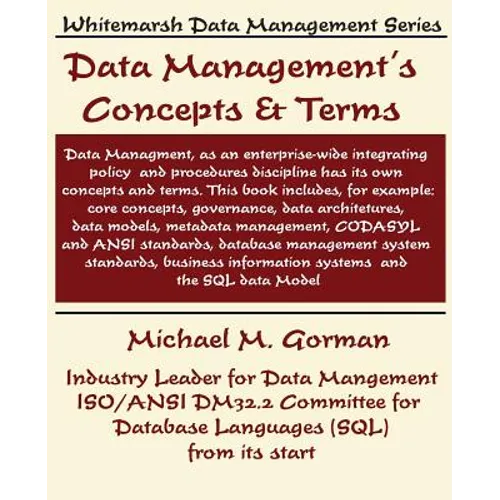 Data Management's Concepts & Terms - Paperback