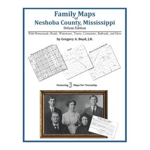 Family Maps of Neshoba County, Mississippi - Paperback