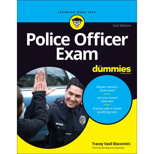 Police Officer Exam For Dummies - Paperback