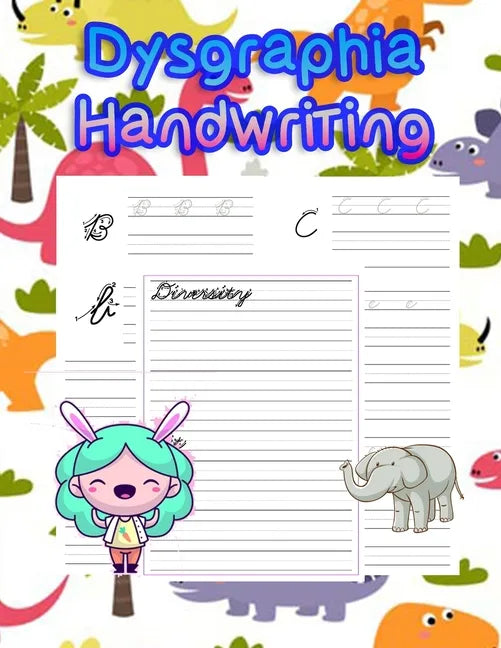 Dysgraphia Handwriting: handwriting tracing workbook-handwriting practice paper for kids-handwriting practice sheets - Paperback