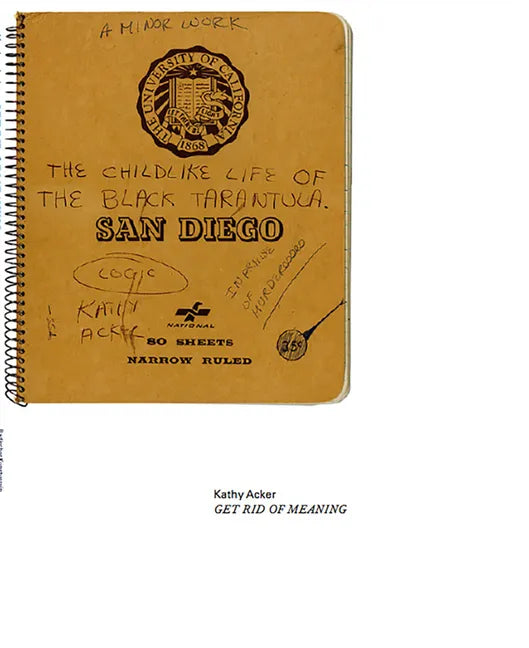 Kathy Acker: Get Rid of Meaning - Paperback