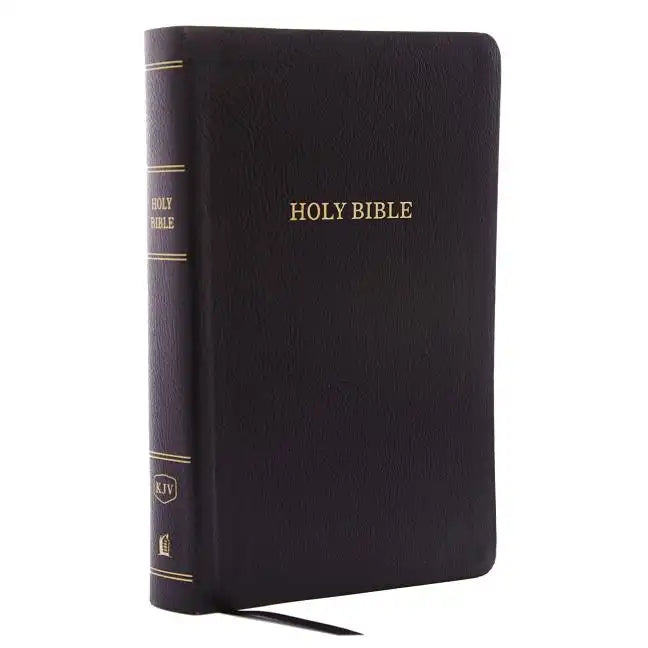 KJV, Reference Bible, Personal Size Giant Print, Bonded Leather, Black, Red Letter Edition - Bonded Leather