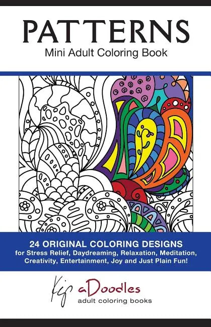 Patterns: Mini Adult Coloring Book - Paperback