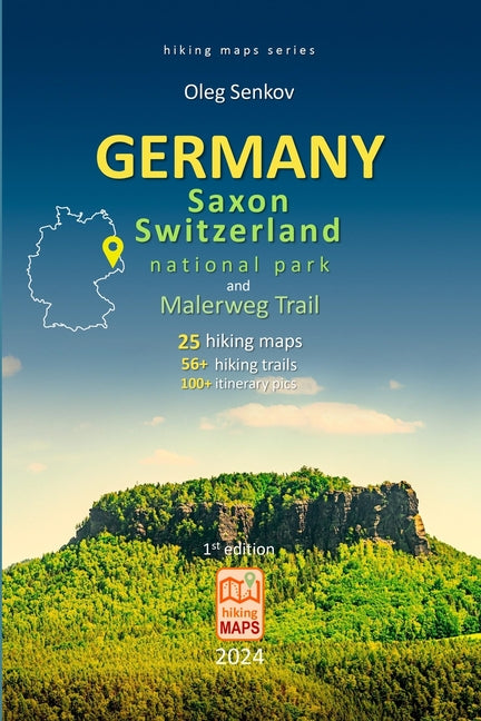 GERMANY, Saxony Switzerland National Park and Malerweg Trail, hiking maps - Paperback