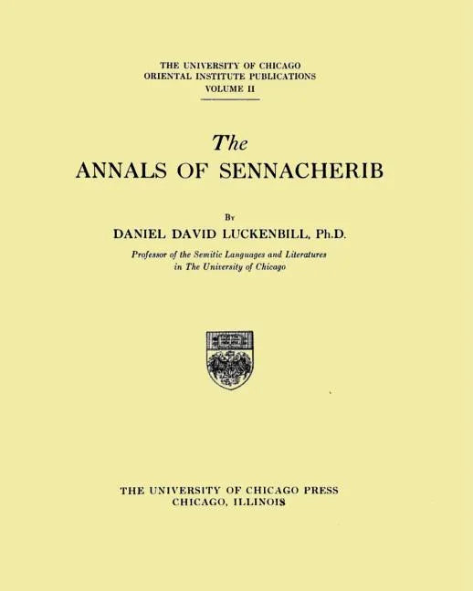 The Annals of Sennacherib - Paperback