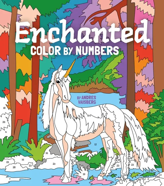 Enchanted Color by Numbers: Includes 45 Artworks to Colour - Paperback