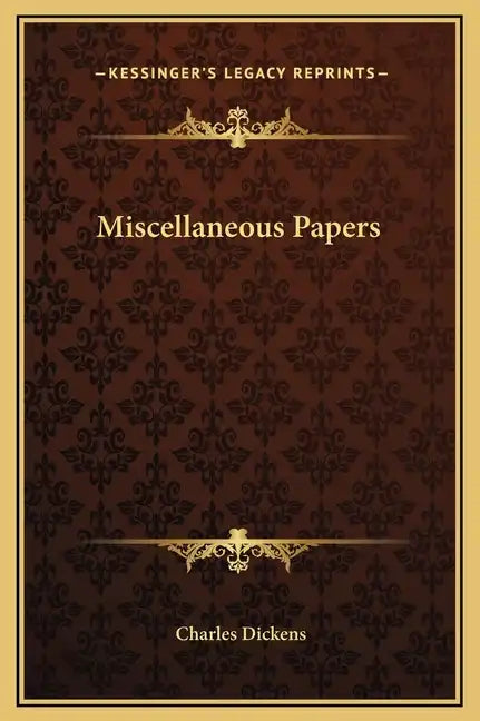 Miscellaneous Papers - Hardcover