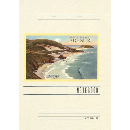 Vintage Lined Notebook Greetings from Big Sur - Paperback