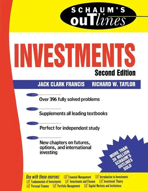 Schaum's Outline of Investments - Paperback