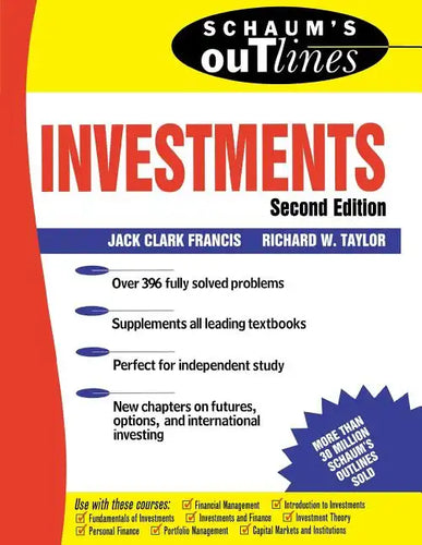 Schaum's Outline of Investments - Paperback