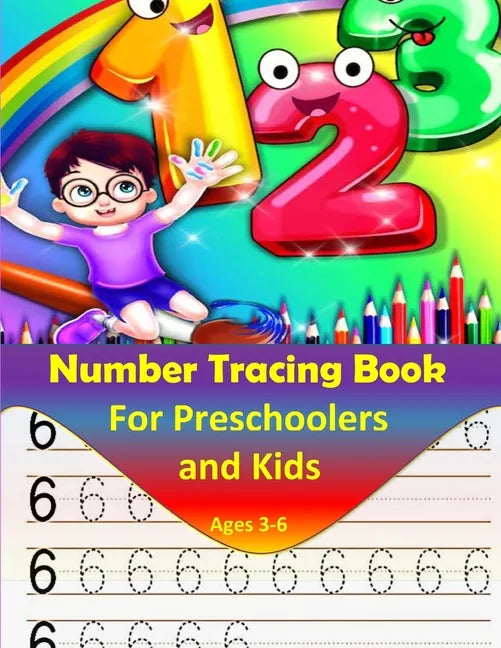 Number Tracing book for Preschoolers and kids ages 3-6: Number tracing workbook, Practice For preschoolers, line tracing - Paperback