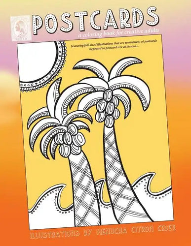 Postcards: coloring book for creative adults - Paperback