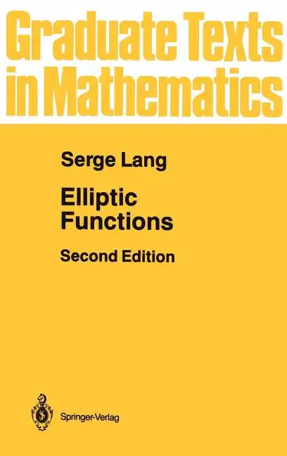 Elliptic Functions - Hardcover
