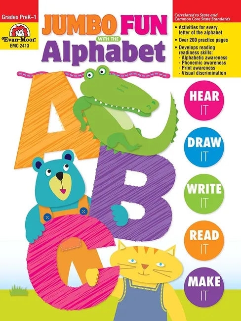 Jumbo Fun with the Alphabet, Grade Prek - 1, Teacher Resource - Paperback