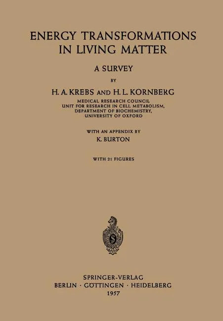 Energy Transformations in Living Matter: A Survey - Paperback