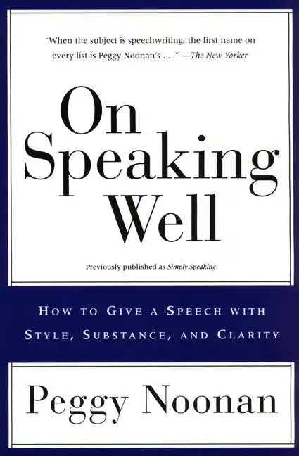 On Speaking Well - Paperback