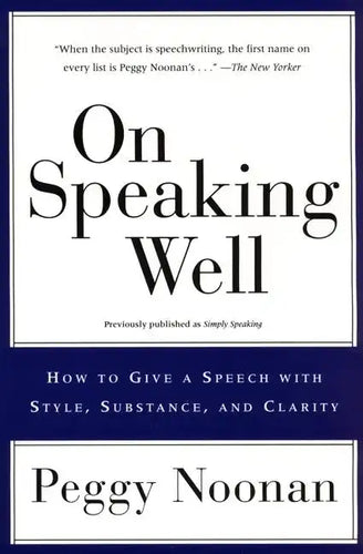 On Speaking Well - Paperback