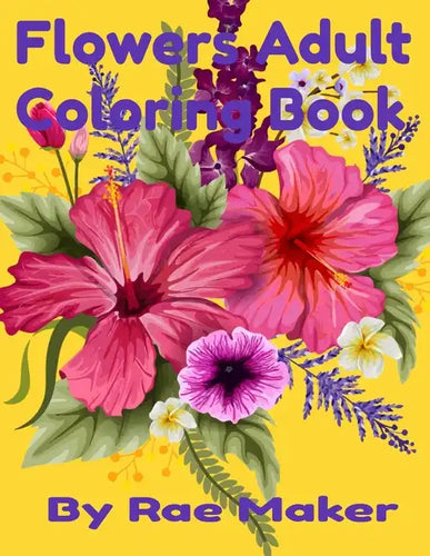 Flower Adult Coloring Book - Paperback