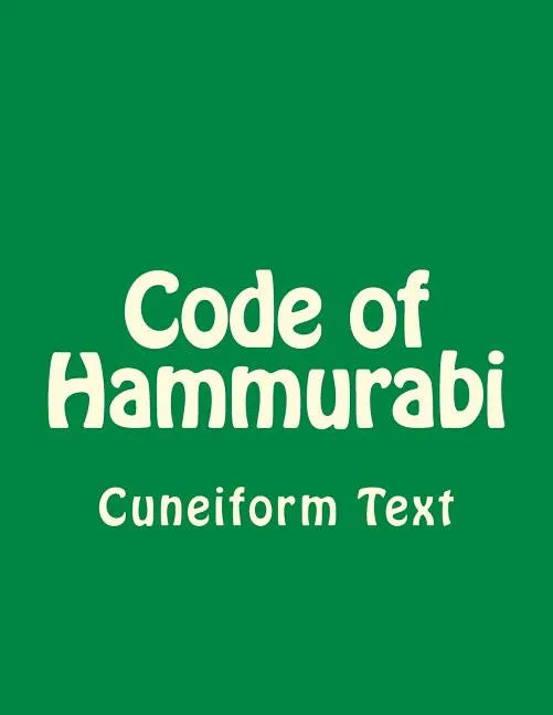 Code of Hammurabi - Paperback