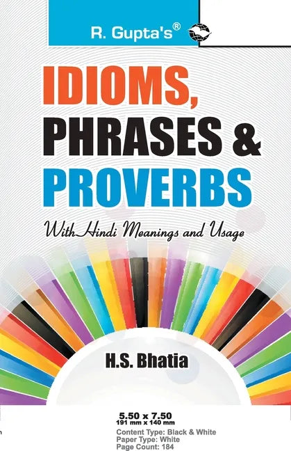 Idioms, Phrases & Proverbs with Hindi Meanings & Usage - Paperback