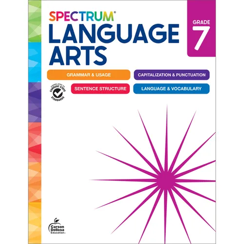 Spectrum Language Arts Workbook, Grade 7 - Paperback