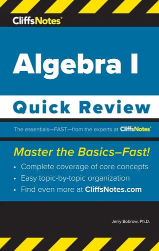 CliffsNotes Algebra I: Quick Review - Paperback