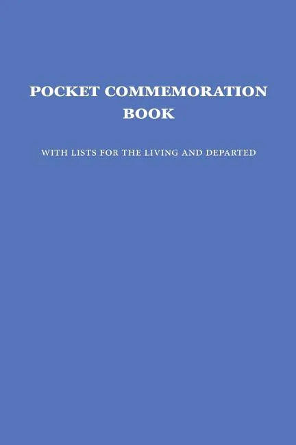 Pocket Commemoration Book - Paperback