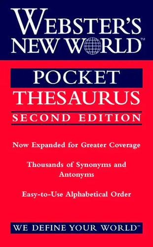 Webster's New World Pocket Thesaurus, Second Edition - Paperback