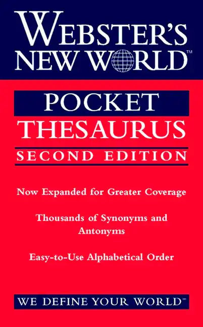 Webster's New World Pocket Thesaurus, Second Edition - Paperback