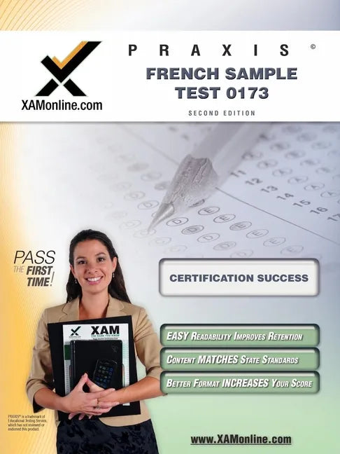 Praxis French Sample Test 0173 Teacher Certification Test Prep Study Guide - Paperback